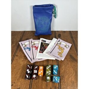 TSR 1995 Dragon Dice Role Playing Game Bag 14 Dice D&D Dungeons Dragons Bag